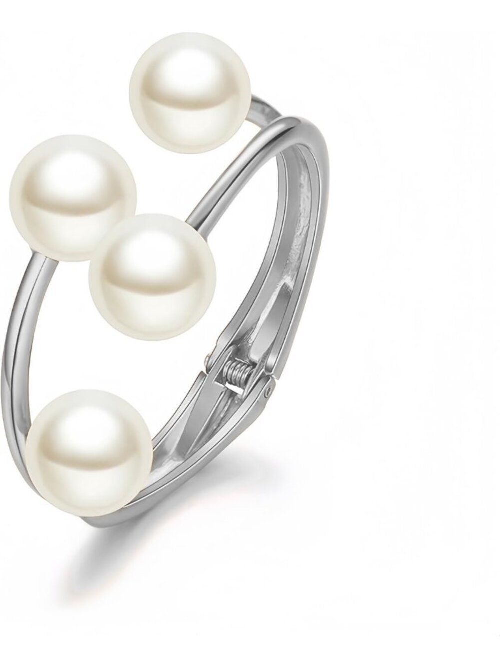 Chunky Gold Pearl Cuff Bracelet for Women | Statement Jewelry, Unique Gift Idea